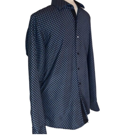 🏖️Men Modern Fit Button Down Long Sleeve Size M - Picture 3 of 7